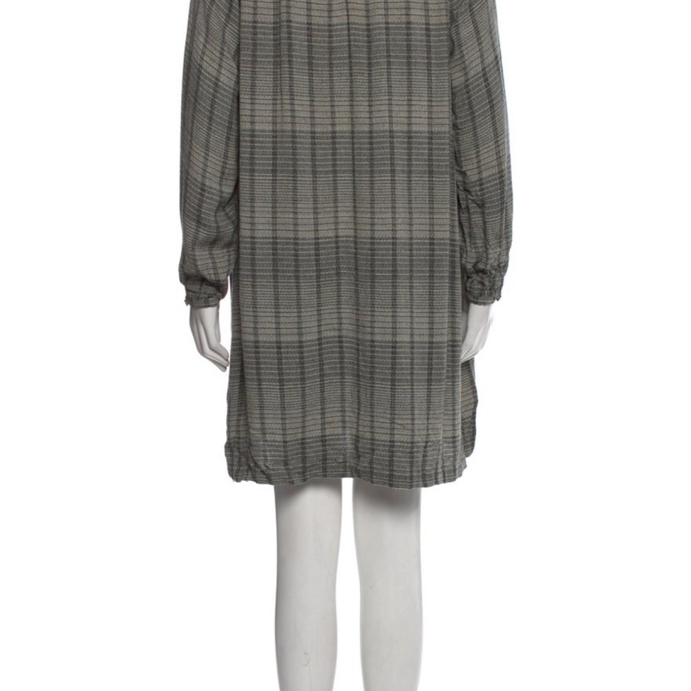 Billy Reid Gray Long Sleeve Bishop Dress